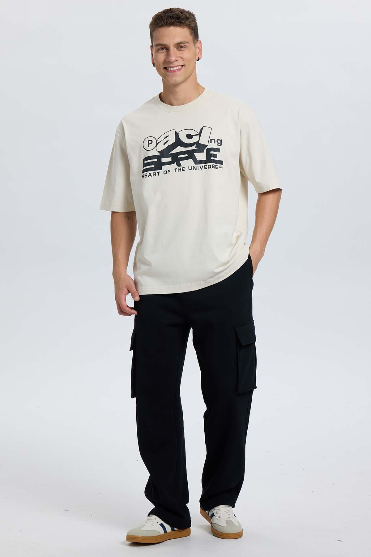 Polera Hombre Beige Beige / XXL