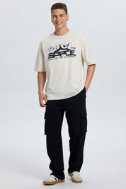 Polera Hombre Beige Beige / XXL