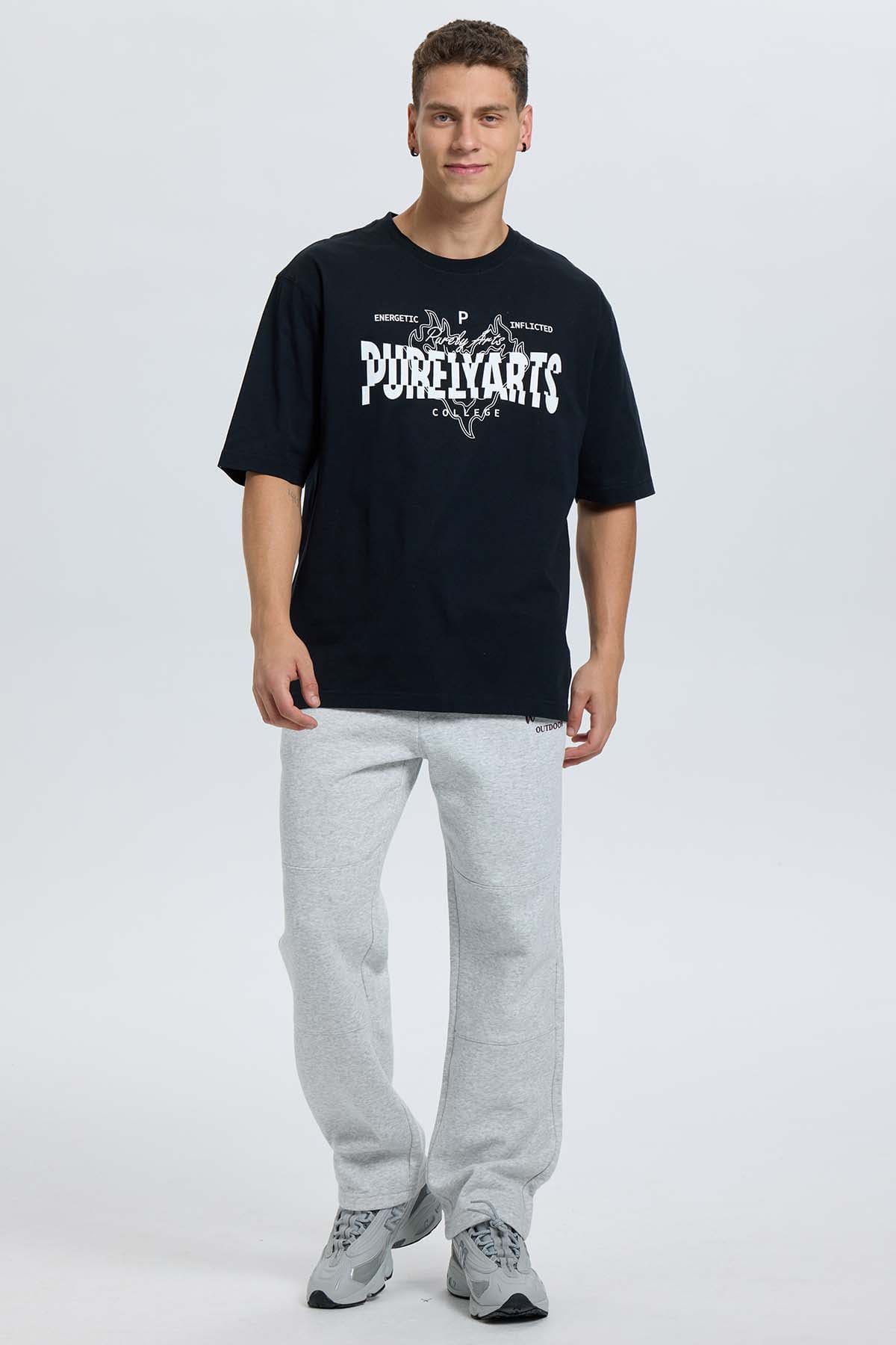 Polera Hombre Negro Negro / XXL