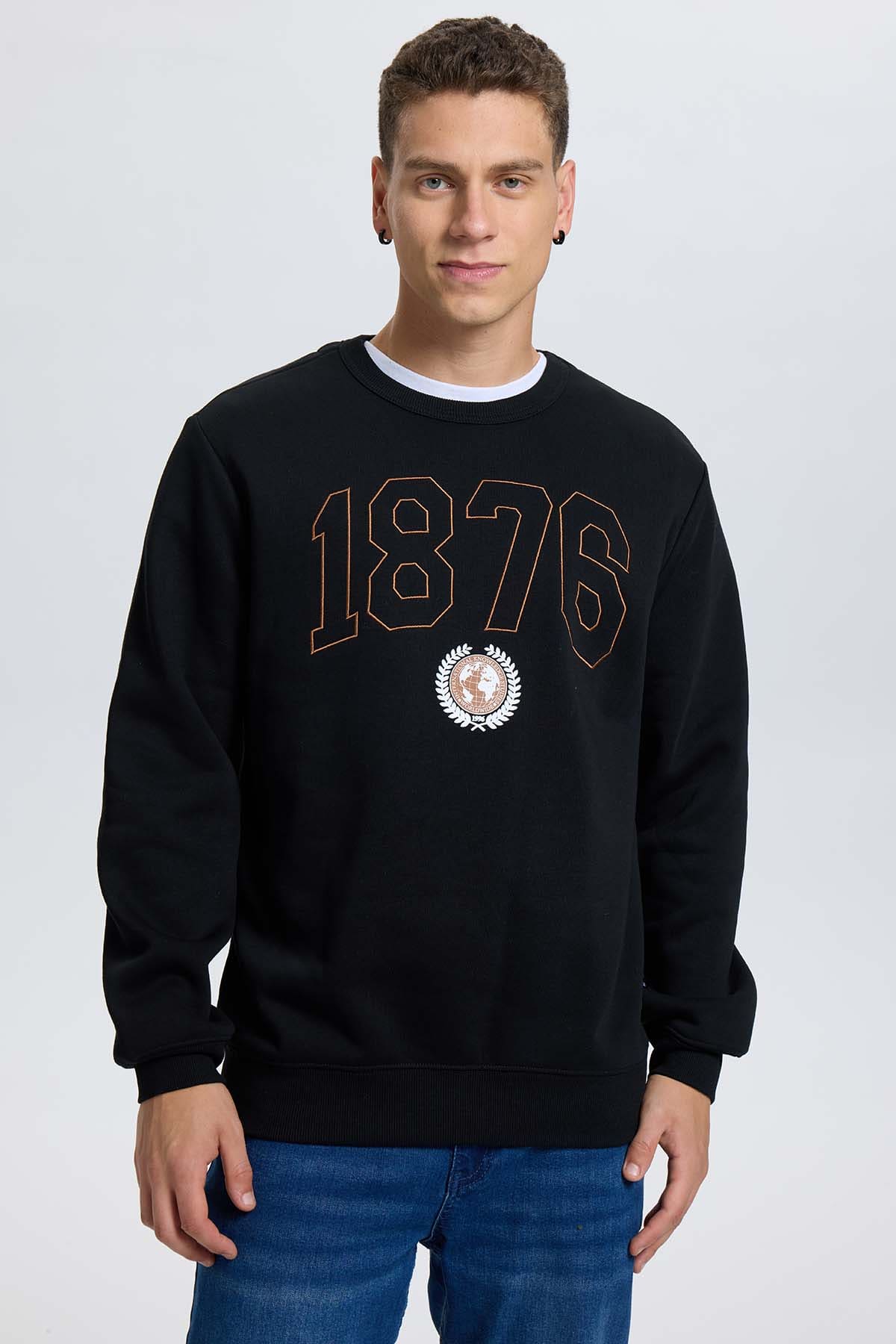 Polerón Hombre Bordado Negro Negro / XXL