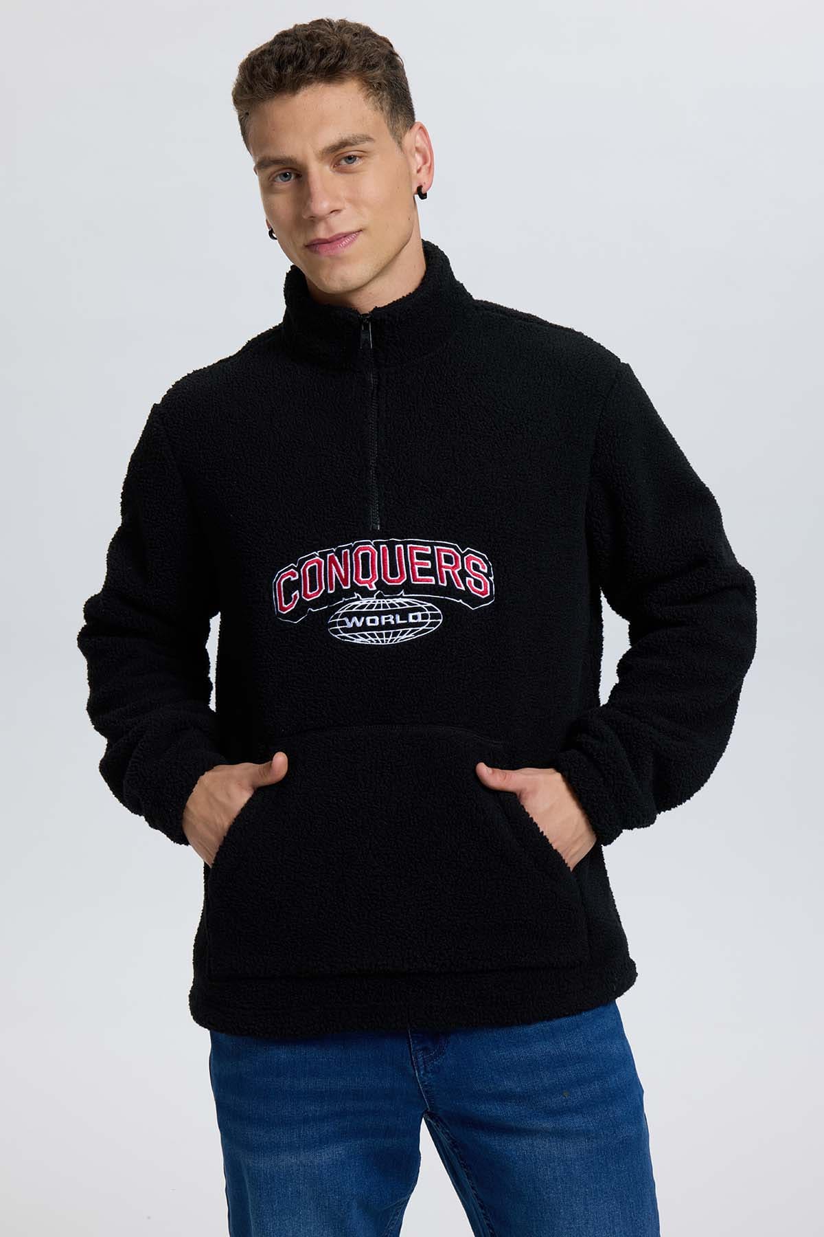 Polar Hombre Half City Negro Negro / XXL