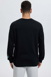 Polera Hombre Print Negro Negro / XXL