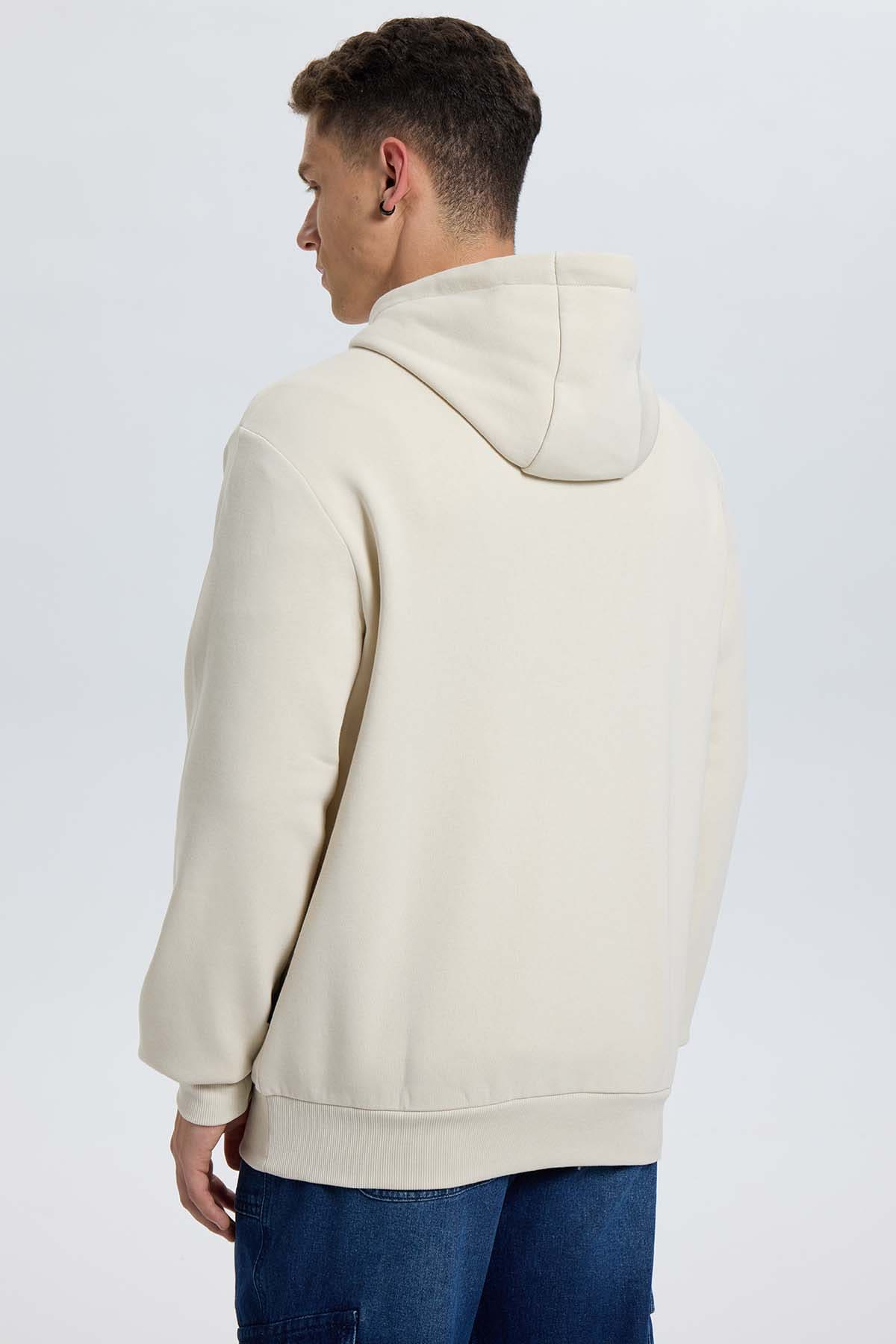 Polerón Hombre Hoodie Beige Beige / XXL