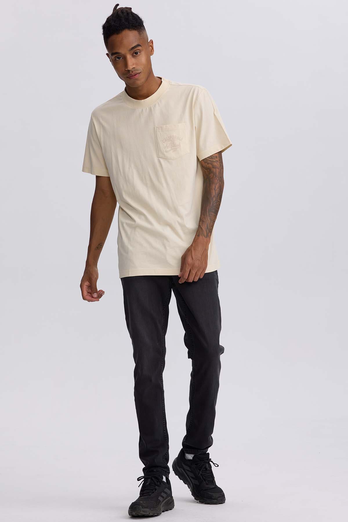 Polera Hombre Bolsillo Contraste Beige Beige / XXL