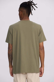 Polera Hombre Con Bolsillo Contraste Verde Militar Verde / XXL
