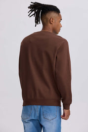 Polerón Hombre Liso Chocolate Café / XXL