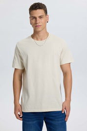 Polera Hombre Long Fit Básica Beige Beige / XXL