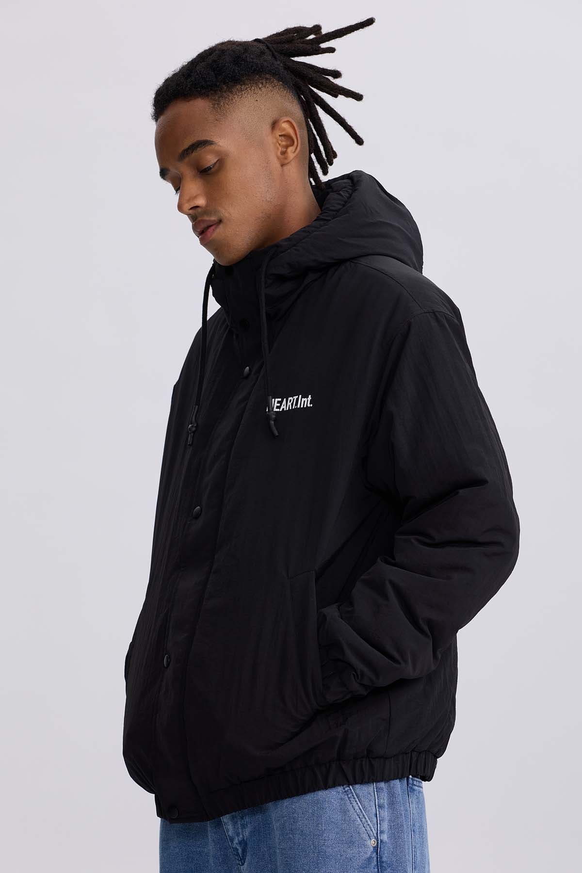 Chaqueta Hombre Cortaviento Negro Negro / XXL