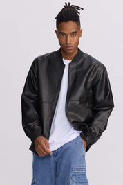 Chaqueta Hombre Bomber Negro Negro / XXL