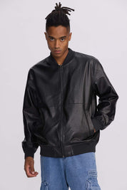 Chaqueta Hombre Bomber Negro Negro / XXL