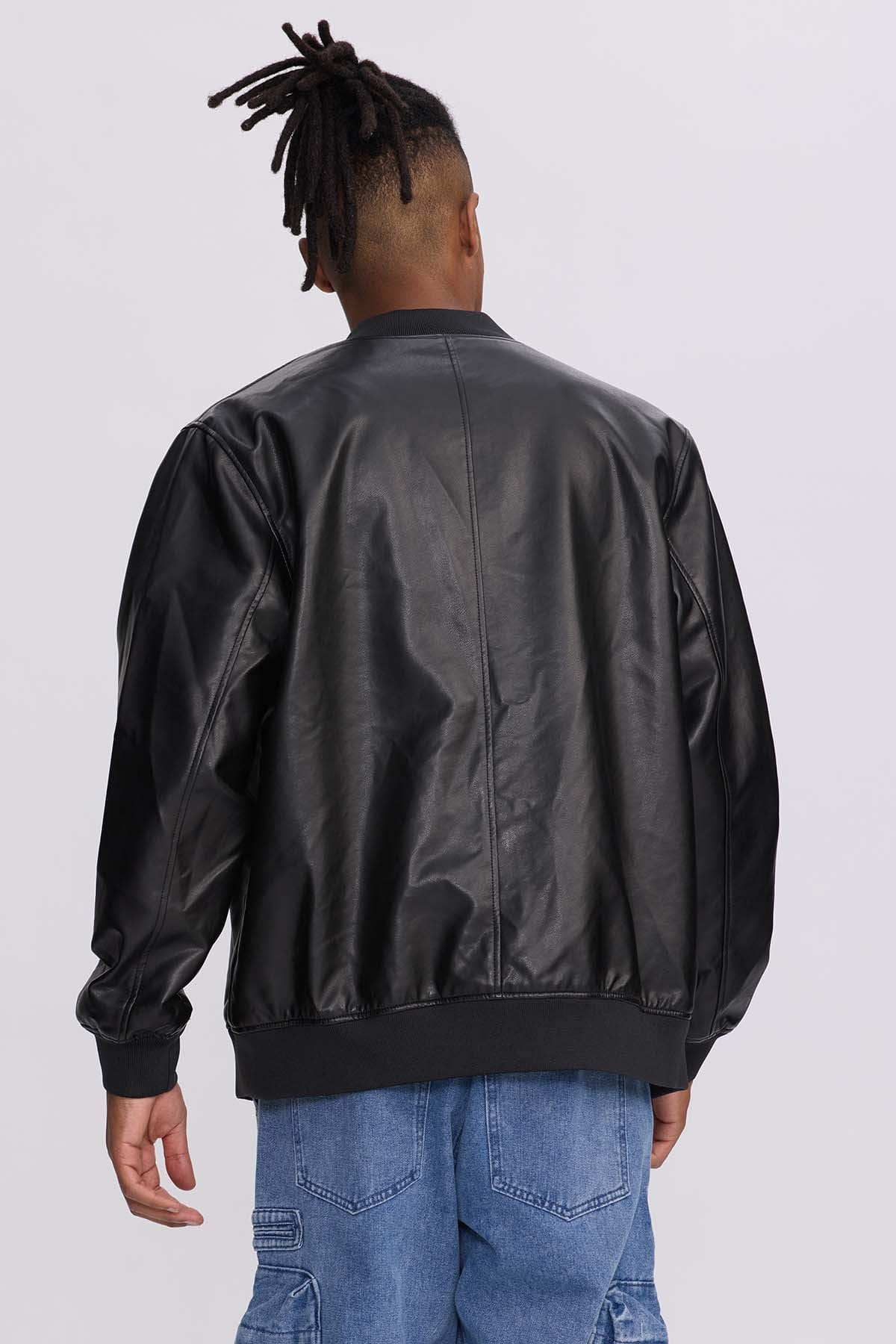 Chaqueta Hombre Bomber Negro Negro / XXL