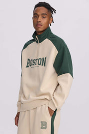 Polerón Hombre Half Zipper Beige Beige / XXL