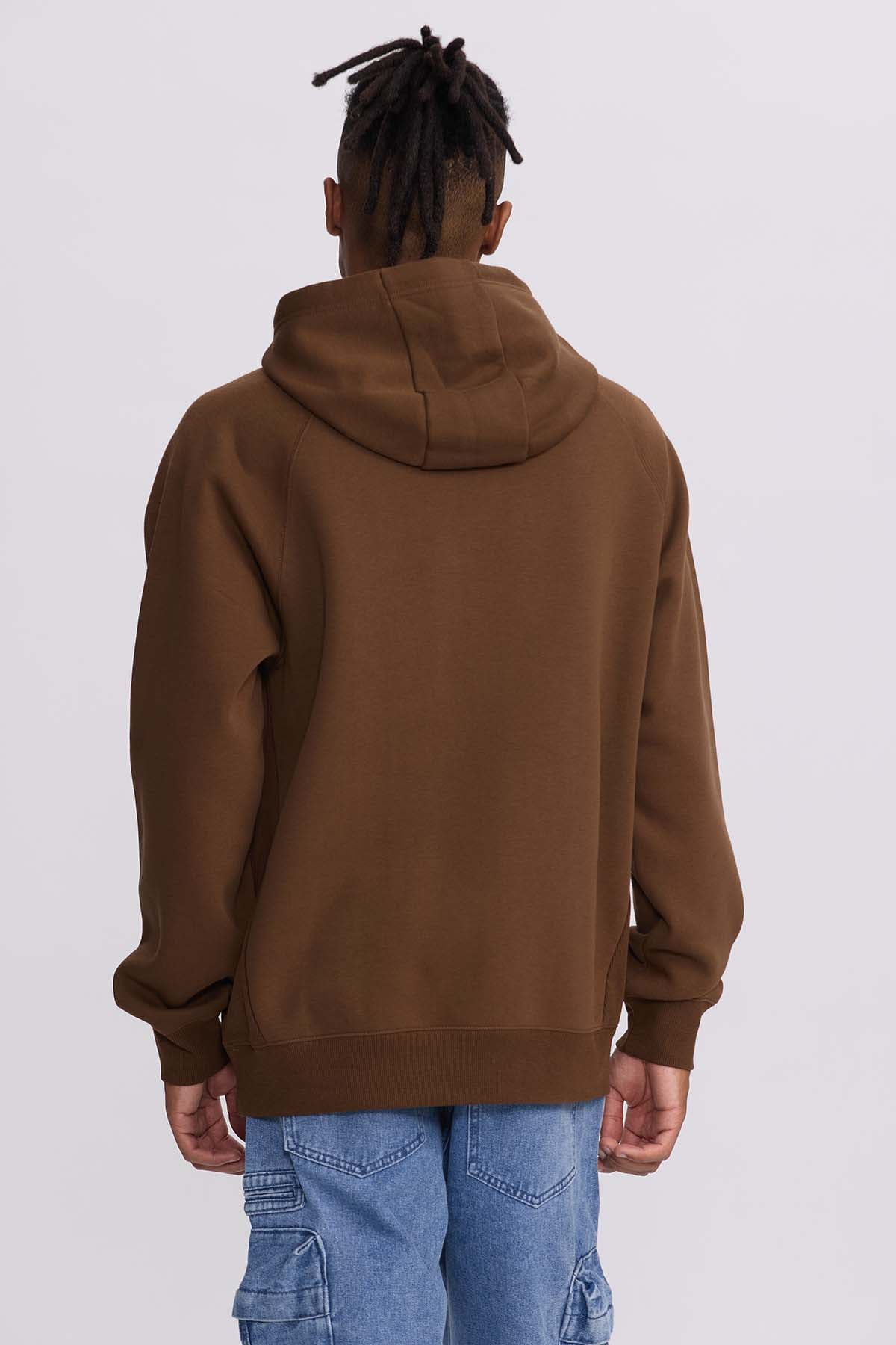 Polerón Hombre Hoodie Aplicación Chocolate Café / XXL