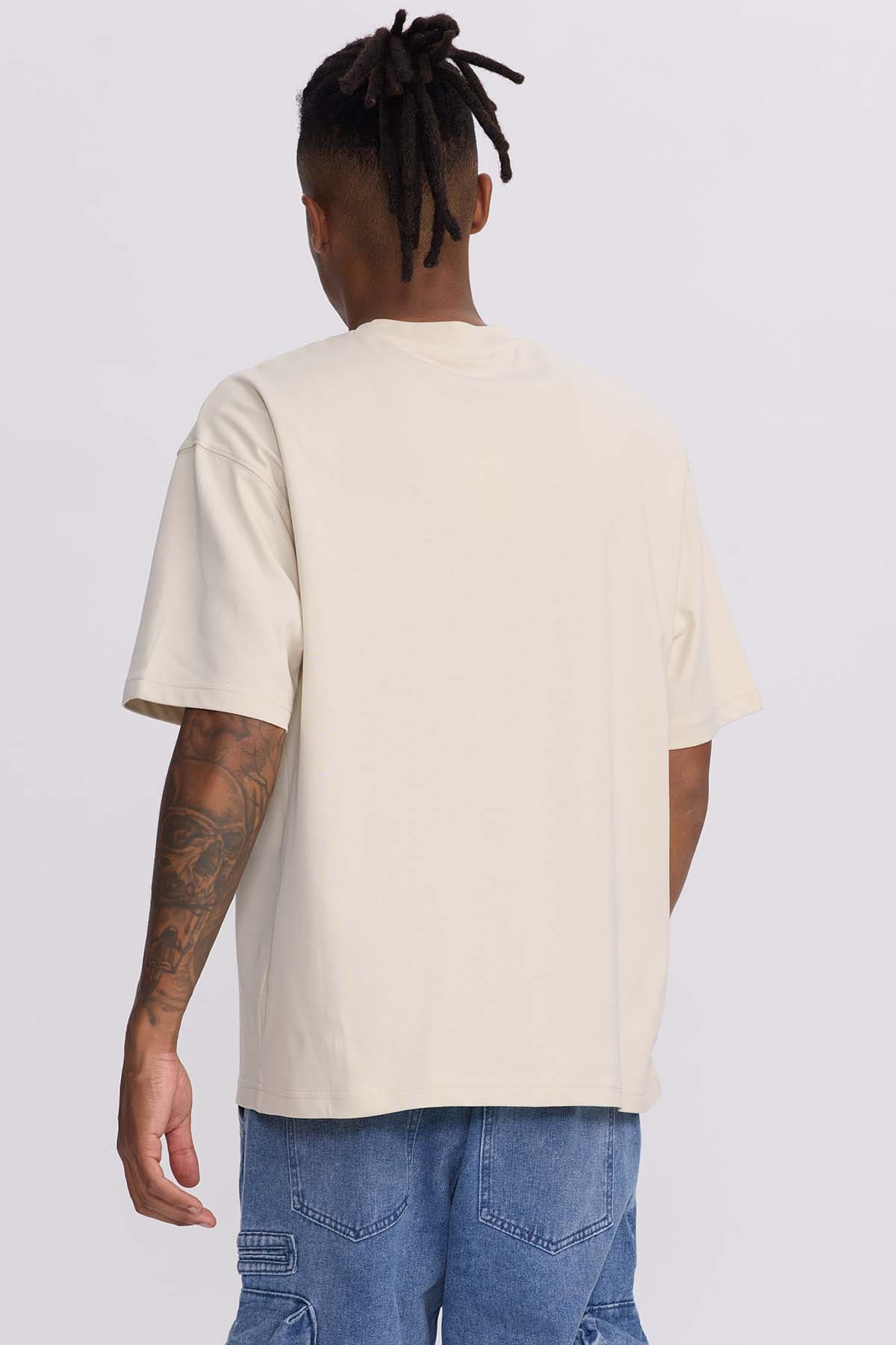 Polera Hombre Loose Fit Beige Beige / XXL