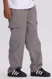 Pantalón Hombre Cargo Calce Recto Gris Gris / XXL