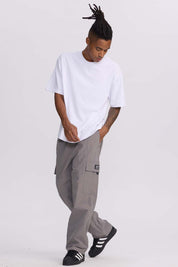 Pantalón Hombre Cargo Calce Recto Gris Gris / XXL