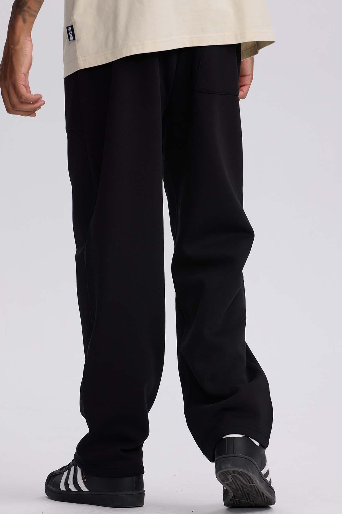 Pantalón Hombre Loosefit Negro Negro / XXL