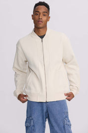 Polerón Hombre Bomber Beige Beige / XXL