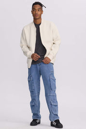 Polerón Hombre Bomber Beige Beige / XXL