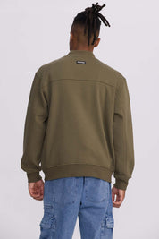 Polerón Hombre Bomber Verde Olivo Verde / XXL