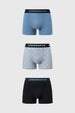 Boxer Hombre Tripack Negro