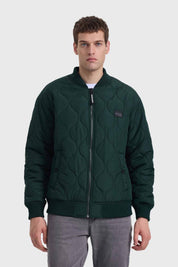 Chaqueta Hombre Bomber Verde