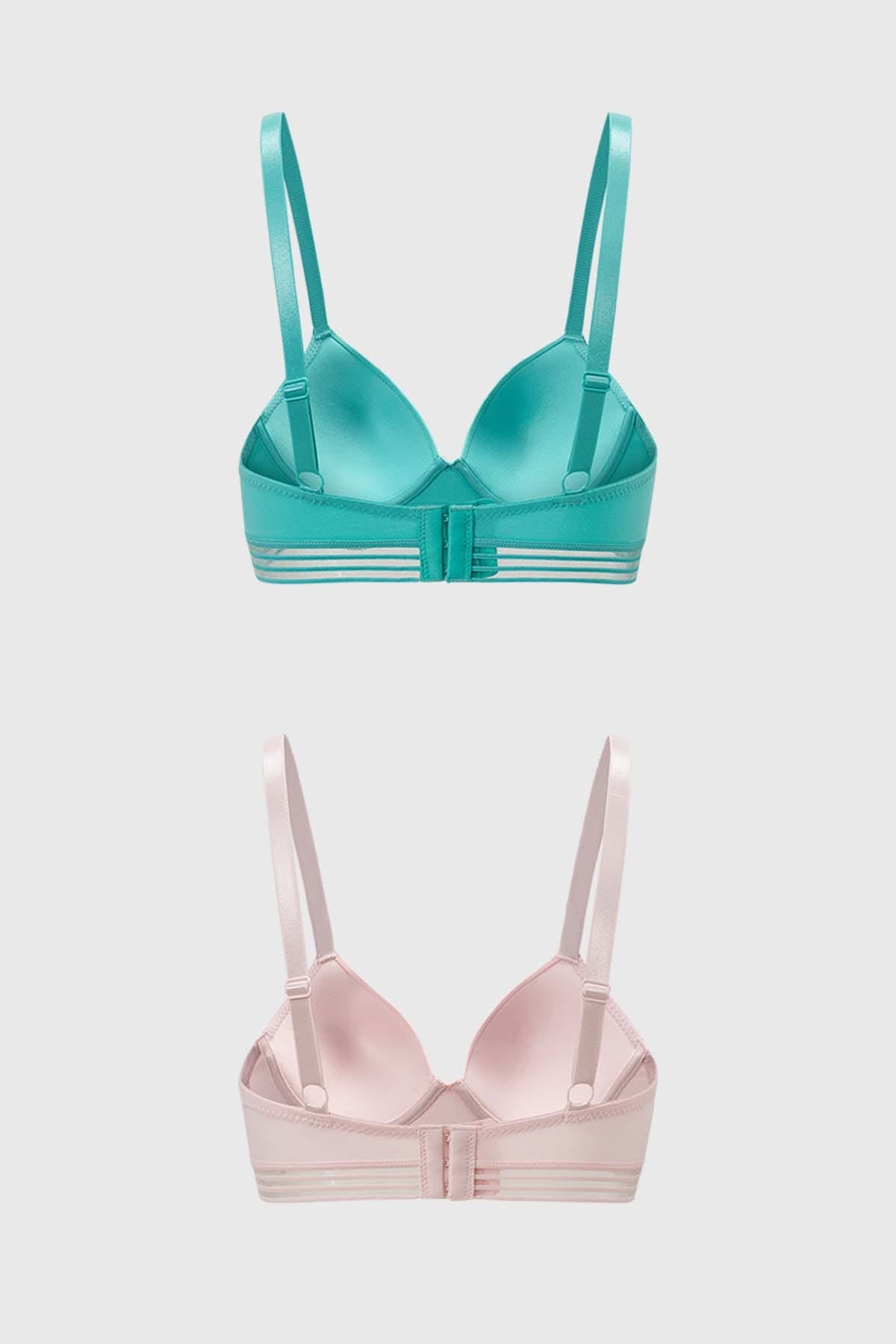 Sostén Mujer Copa Detalle Elástico Aqua