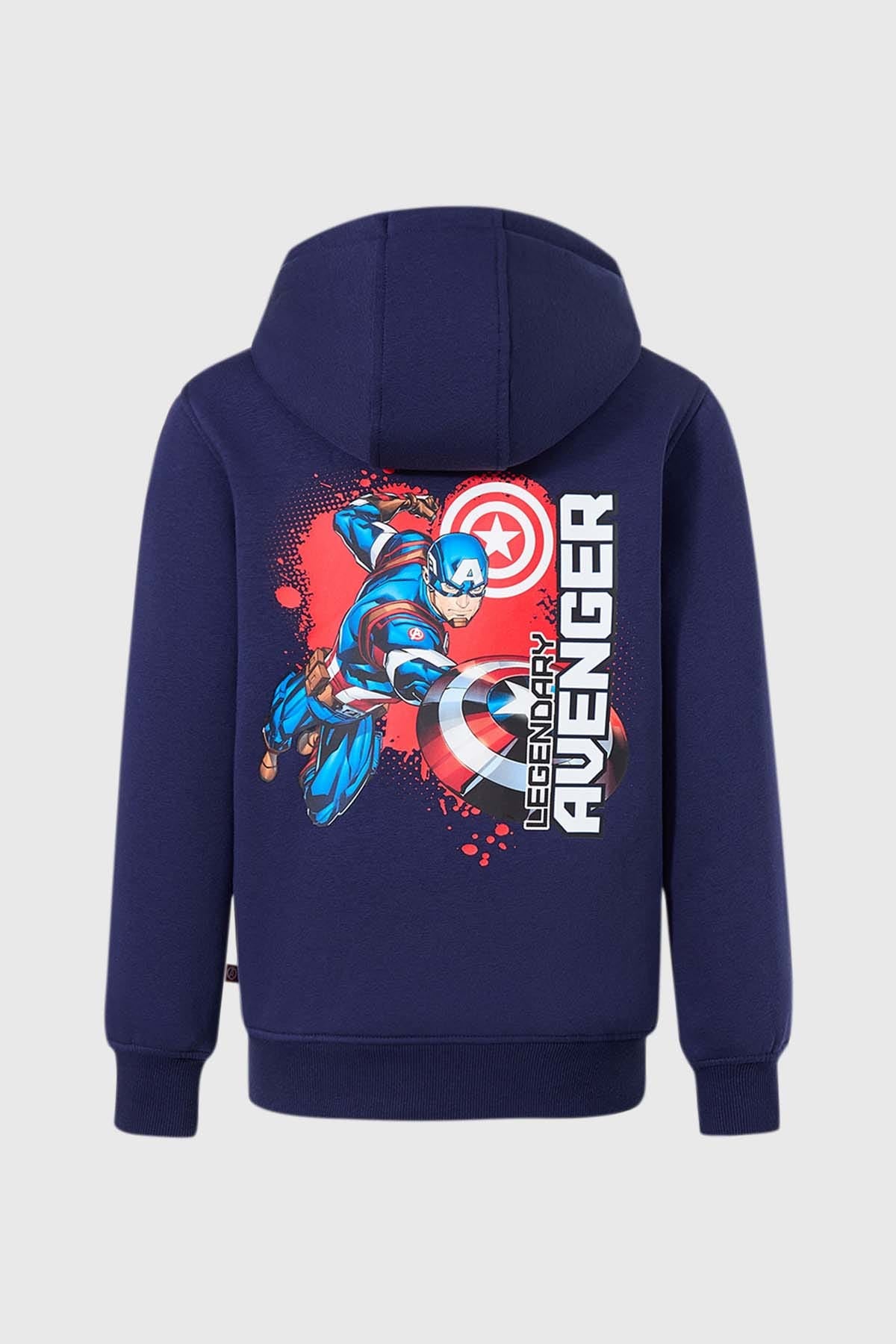 Polerón Niño Capitan América Azul