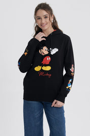 Polerón Mujer Mickey Negro
