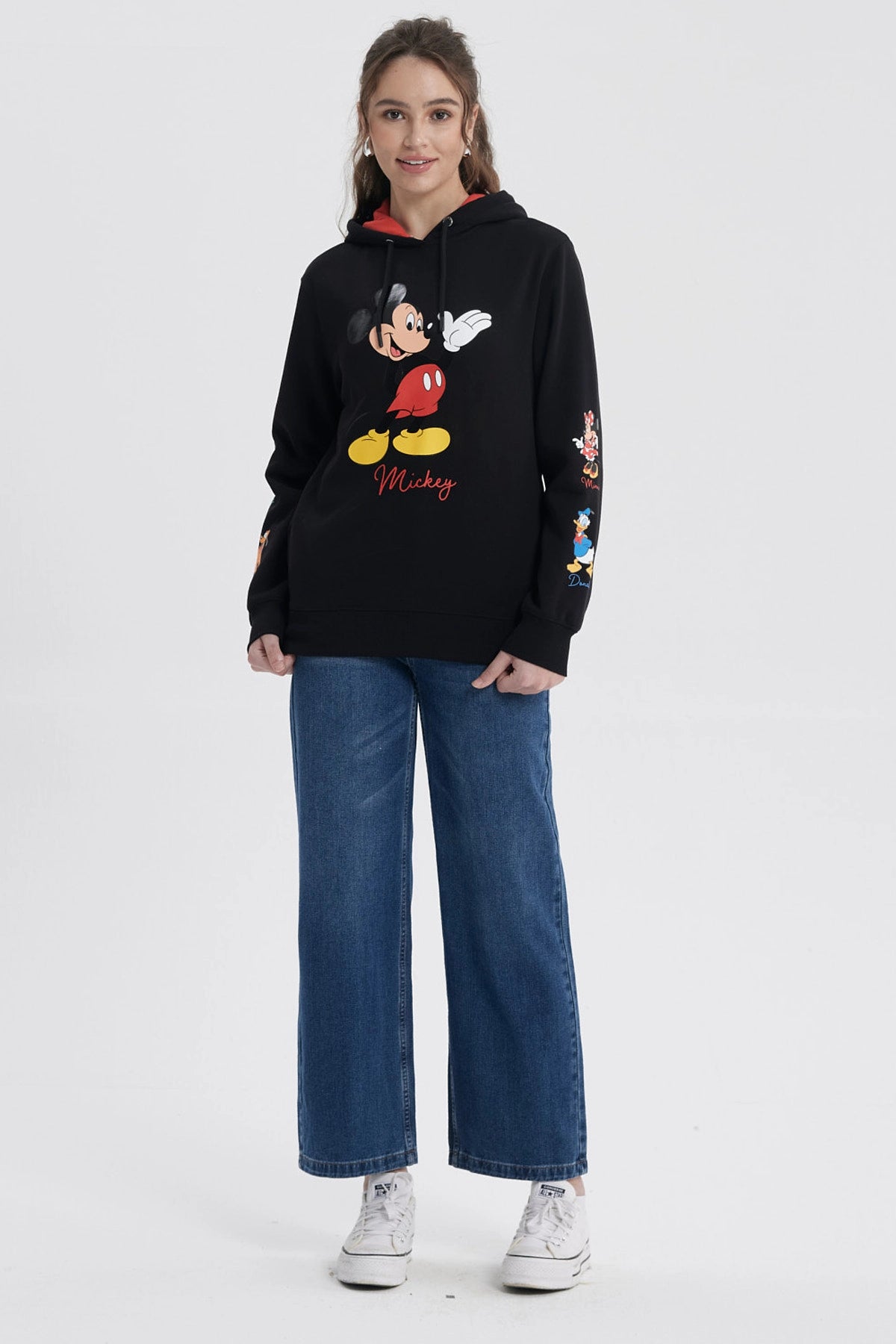 Polerón Mujer Mickey Negro