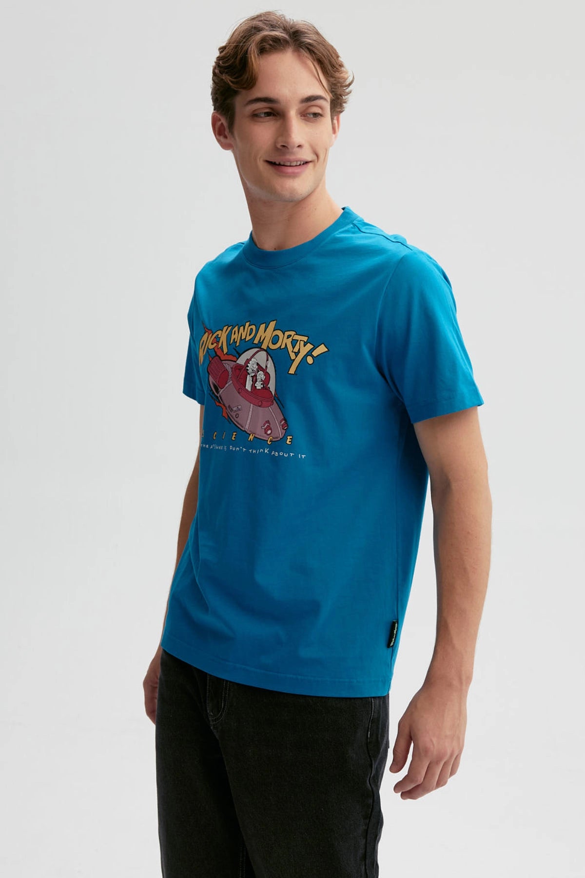 Polera Hombre Rick & Morty Petróleo