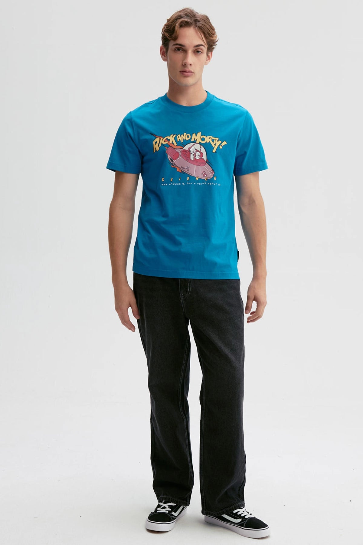 Polera Hombre Rick & Morty Petróleo