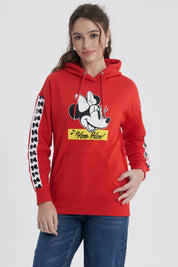 Polerón Mujer Minnie Rojo