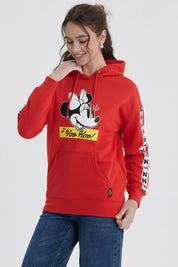 Polerón Mujer Minnie Rojo