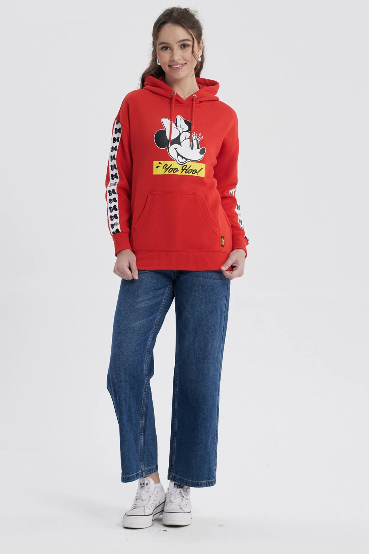 Polerón Mujer Minnie Rojo