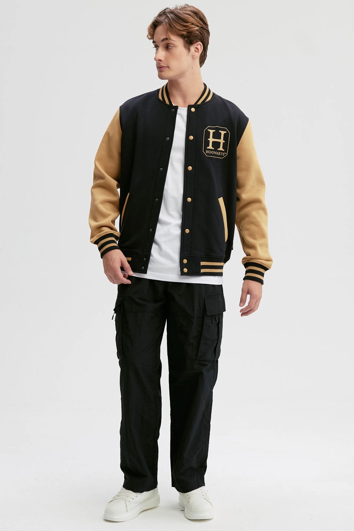 Polerón Hombre Harry Potter College Negro