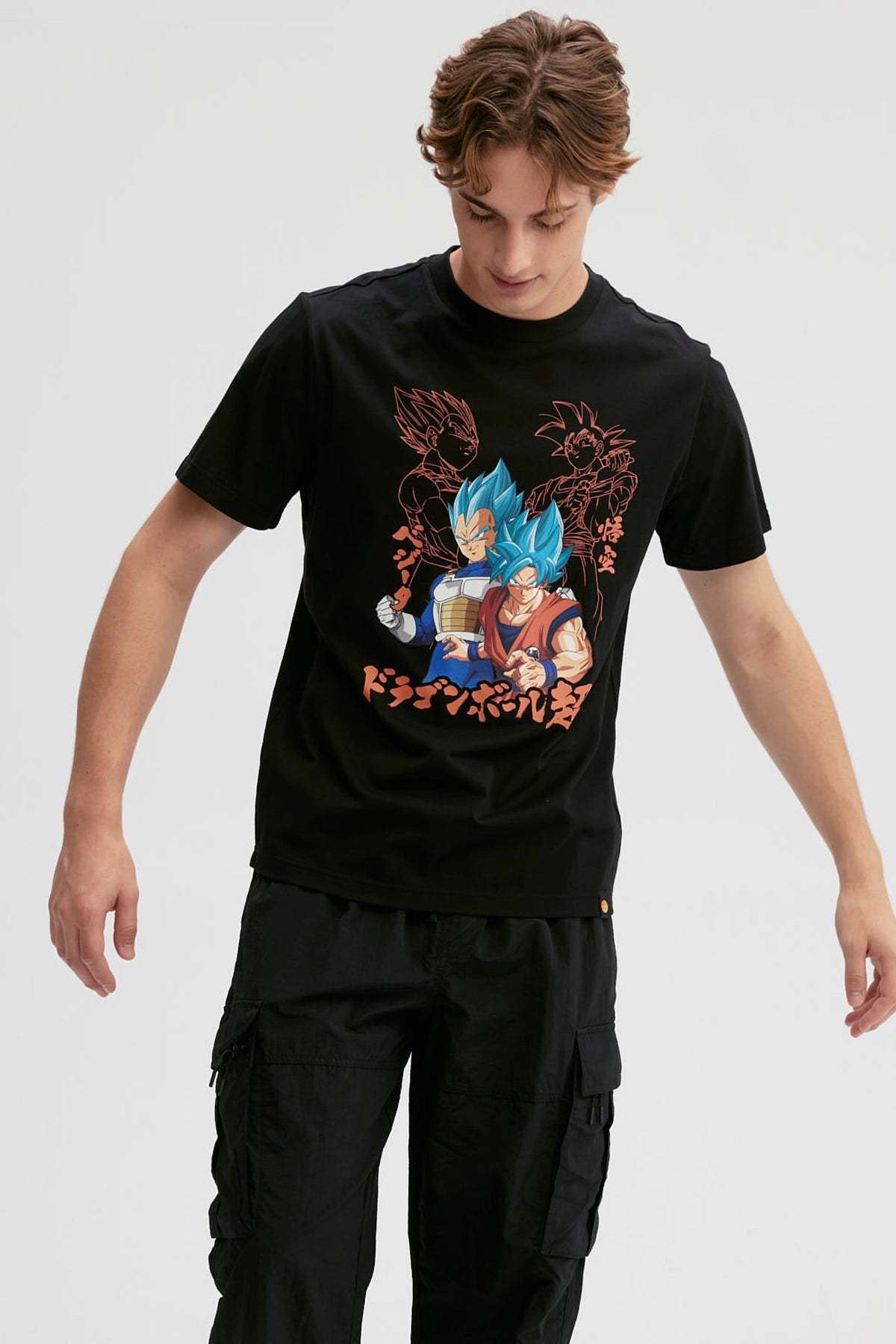 Polera Hombre Dragon Negro