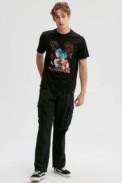 Polera Hombre Dragon Negro