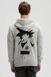 Polerón Hombre Gokú Gris Melange