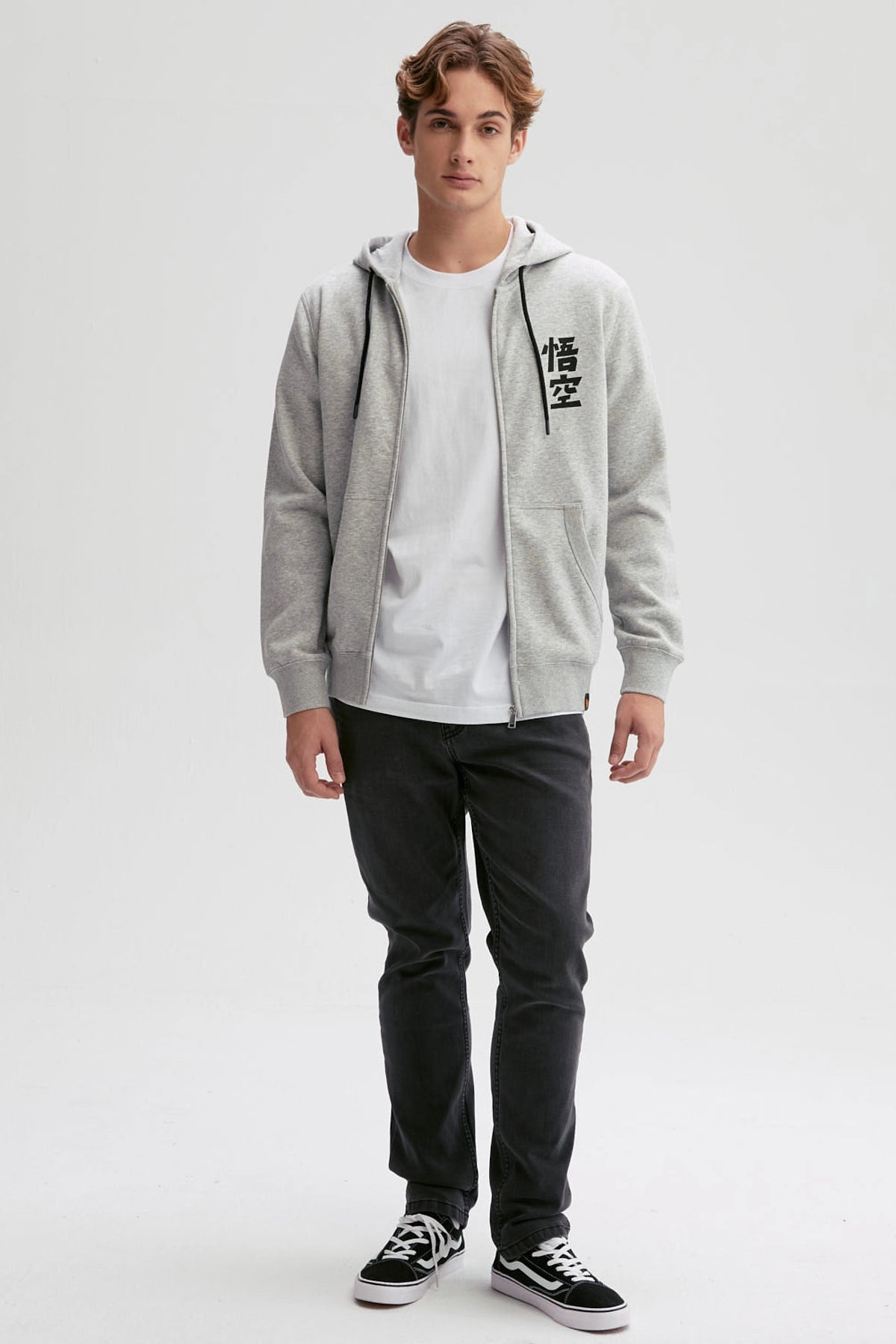 Polerón Hombre Gokú Gris Melange