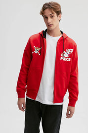 Polerón Hombre One Piece Rojo