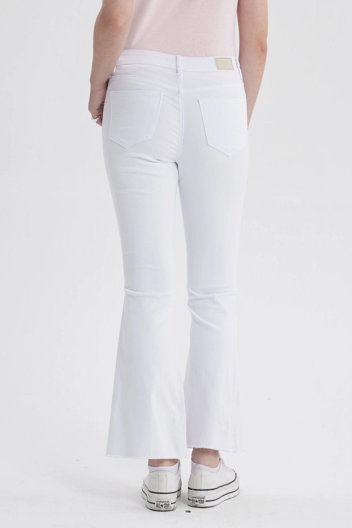 Jeans Mujer Flare Monse Blanco