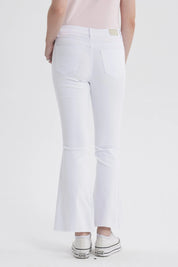 Jeans Mujer Flare Monse Blanco