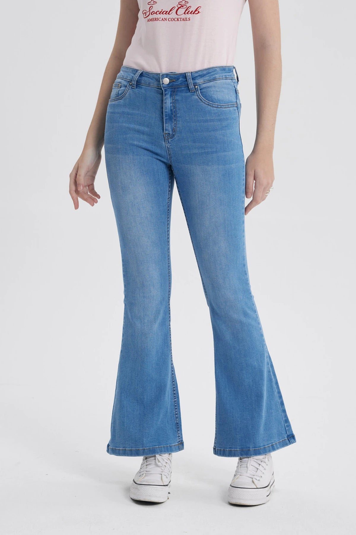 Jeans azul claro liso mujer | Fashion's Park Chile – Fashion´s Park