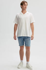 Bermuda Hombre Básica Roll Up Azul Claro