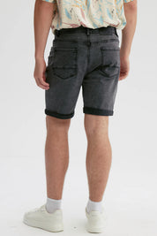 Bermuda Hombre Básica Roll Up Gris