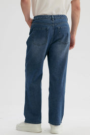 Jeans Hombre Baggy Dirty Washed Azul
