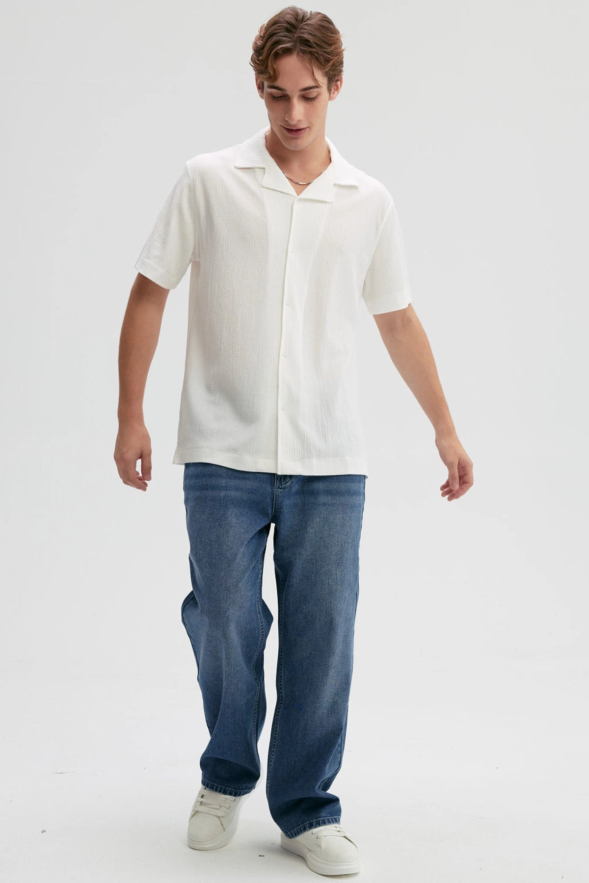 Jeans Hombre Baggy Dirty Washed Azul