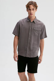 Camisa Hombre Clásica Gris