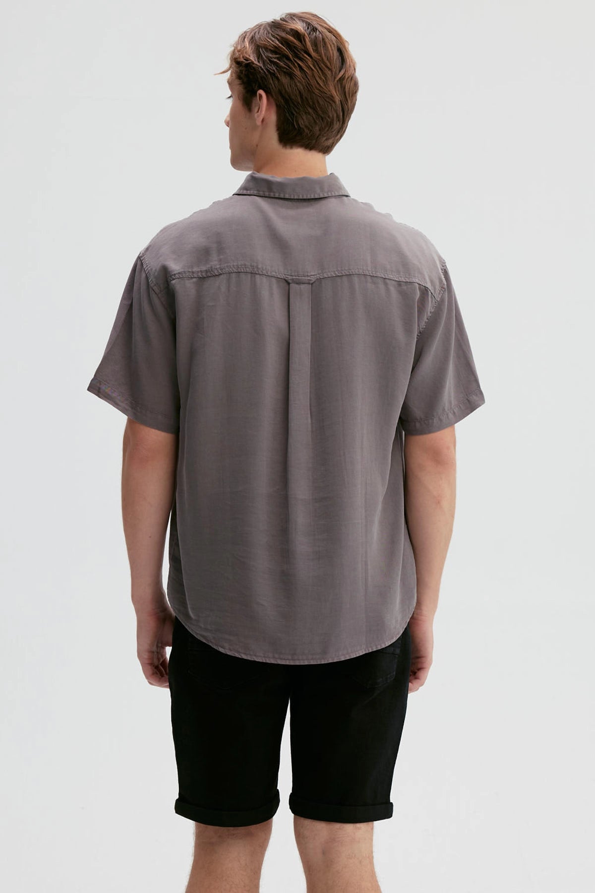 Camisa Hombre Clásica Gris